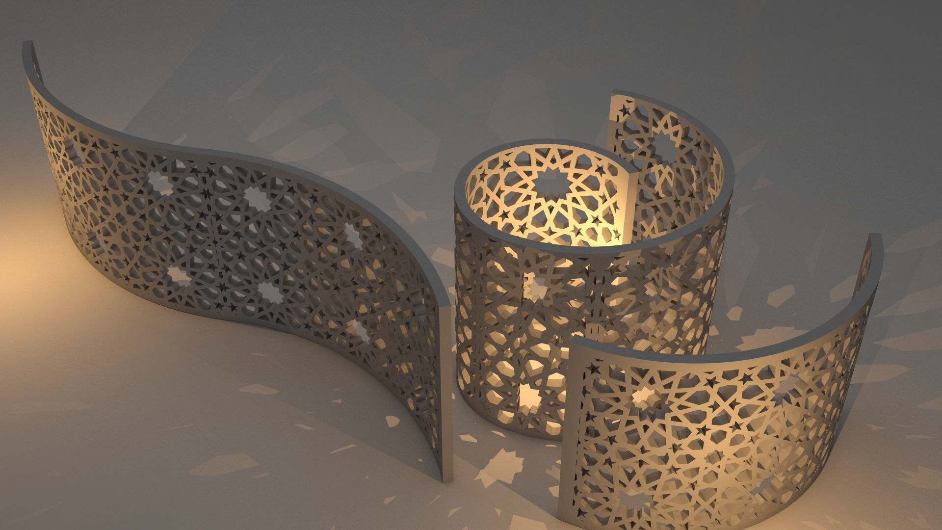 Decorative Wall 3D model_1