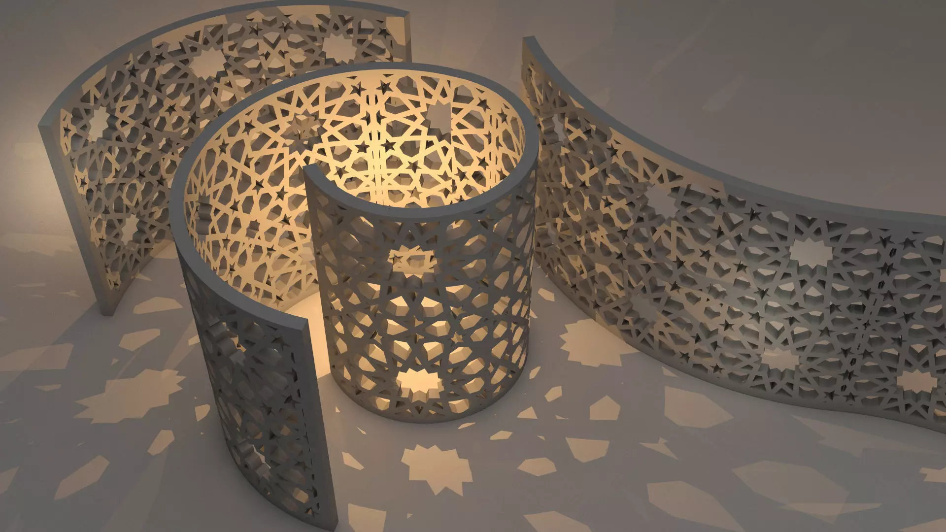 Decorative Wall 3D model_0