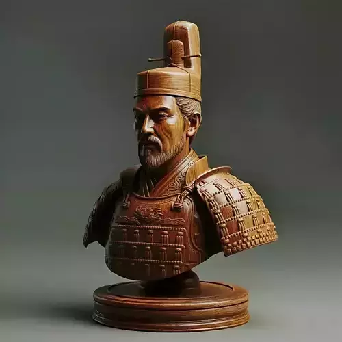 Medieval Japanese King Chess Piece