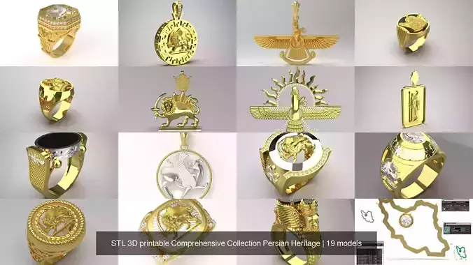 STL 3D printable Comprehensive Collection Persian Heritage