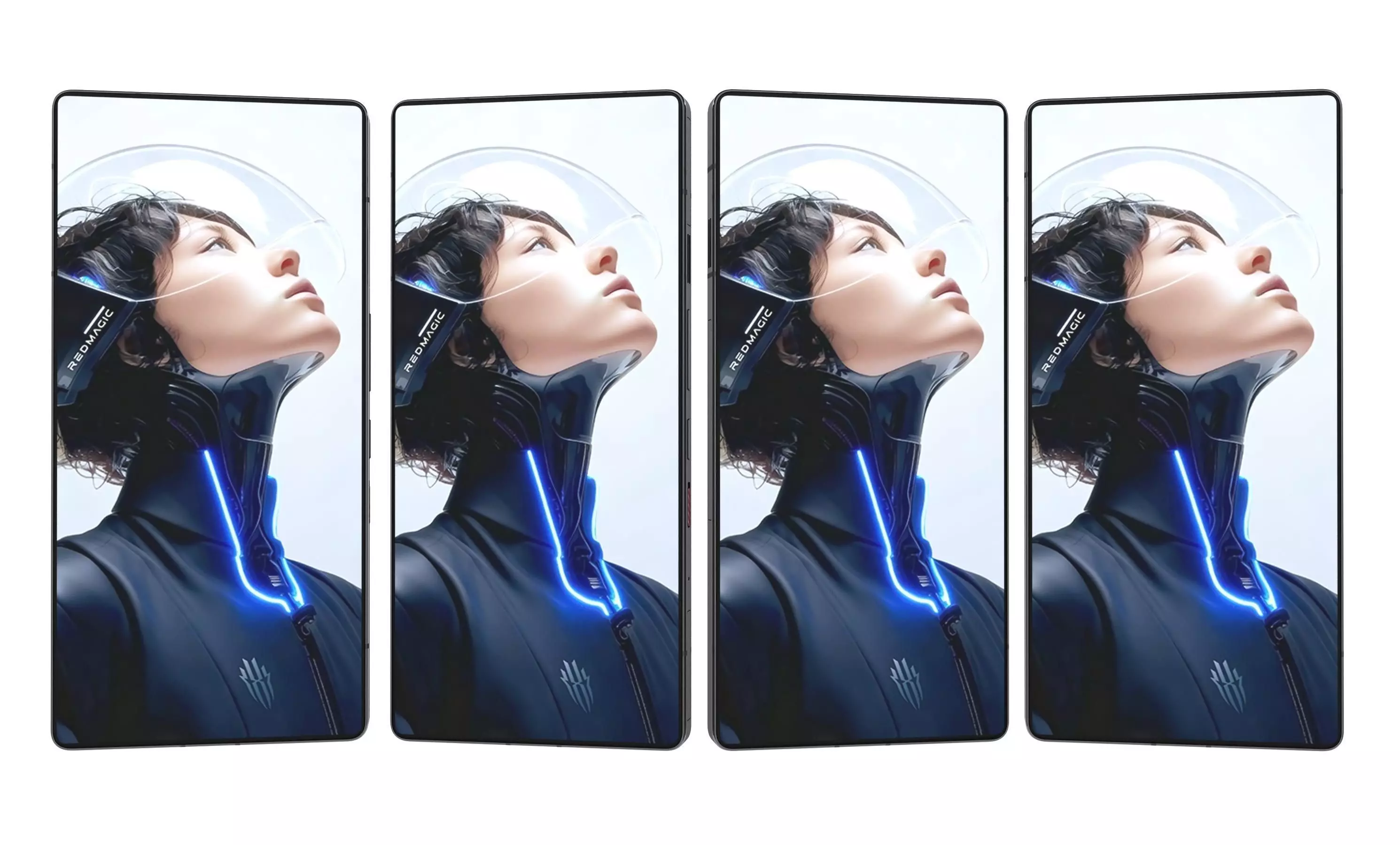 ZTE nubia RedMagic 11 Pro Plus Black And White 3D model_3