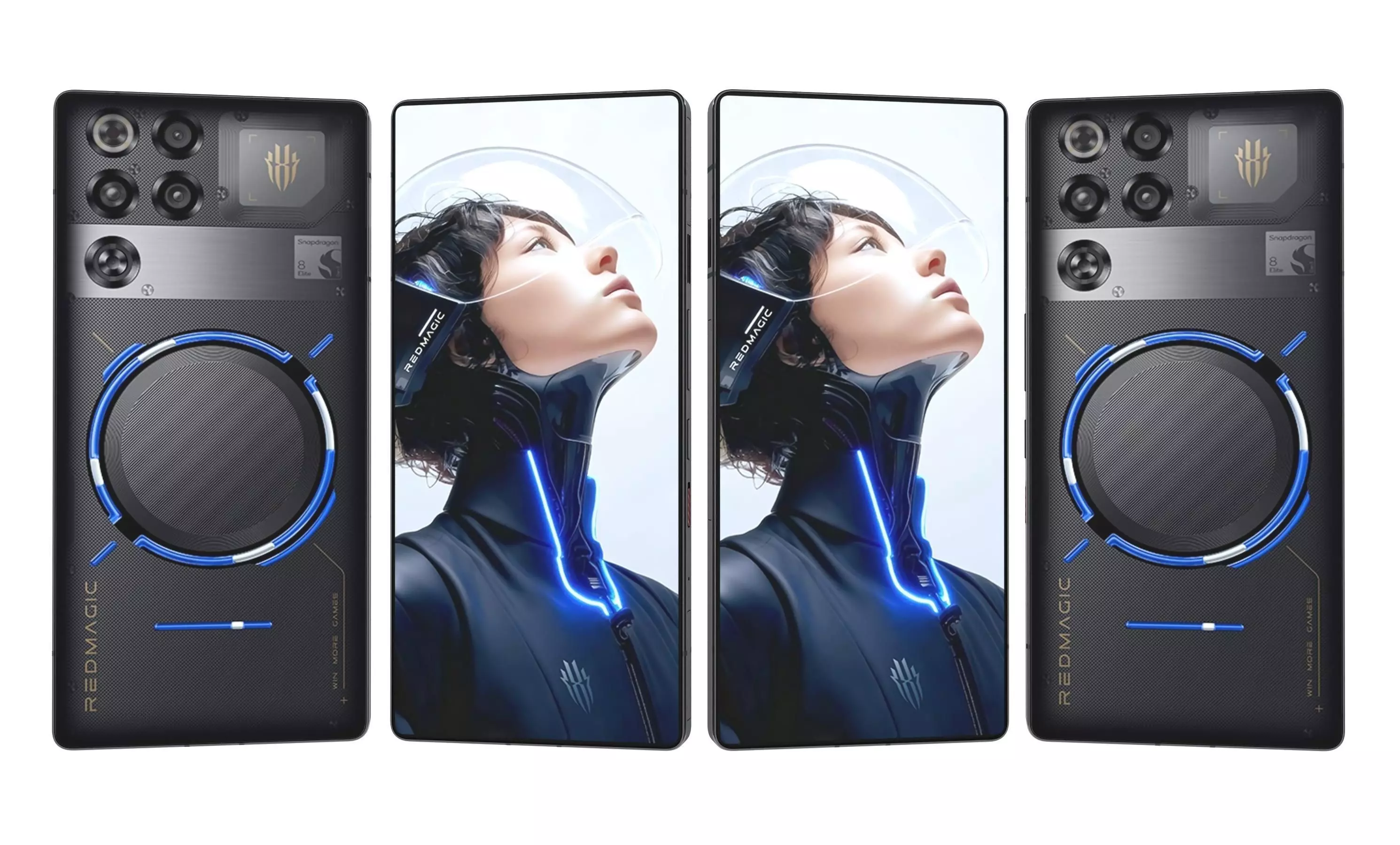 ZTE nubia RedMagic 11 Pro Plus Black And White 3D model_1