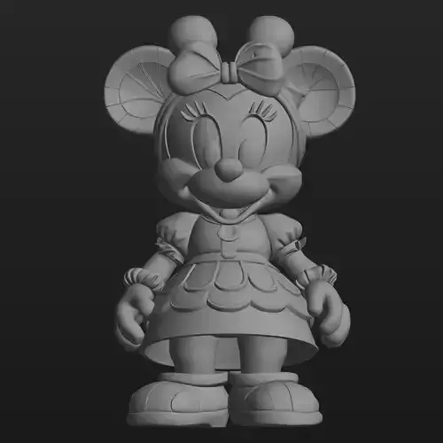 Cartoon Minie Mouse Figure