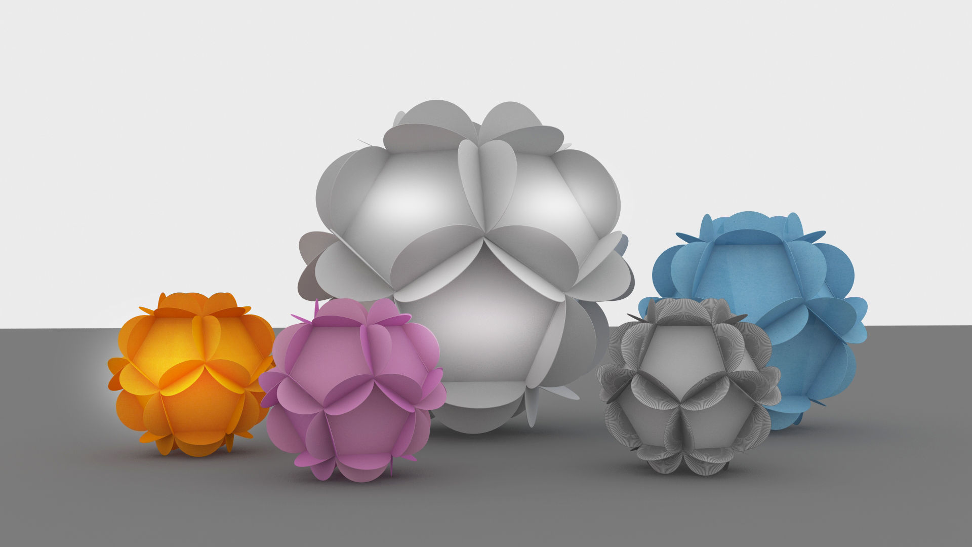 origami flower 2 3D model_2