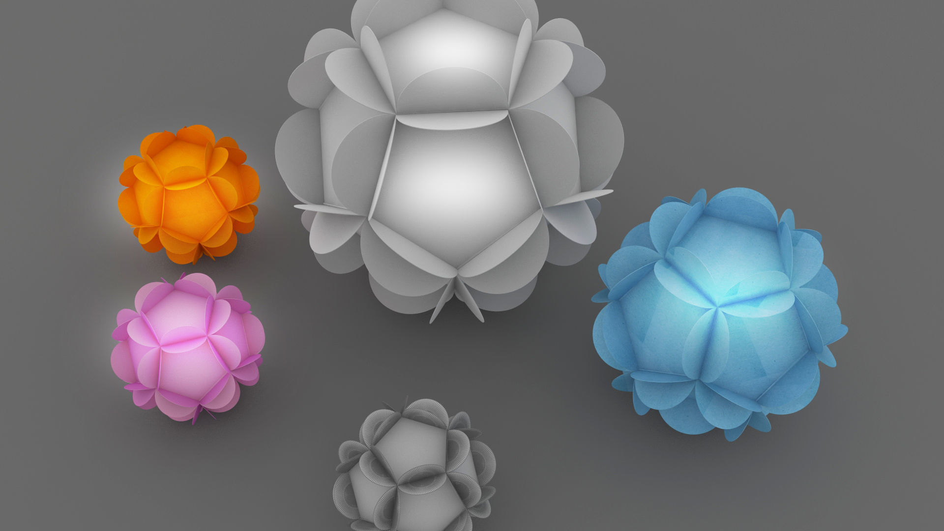 origami flower 2 3D model_3