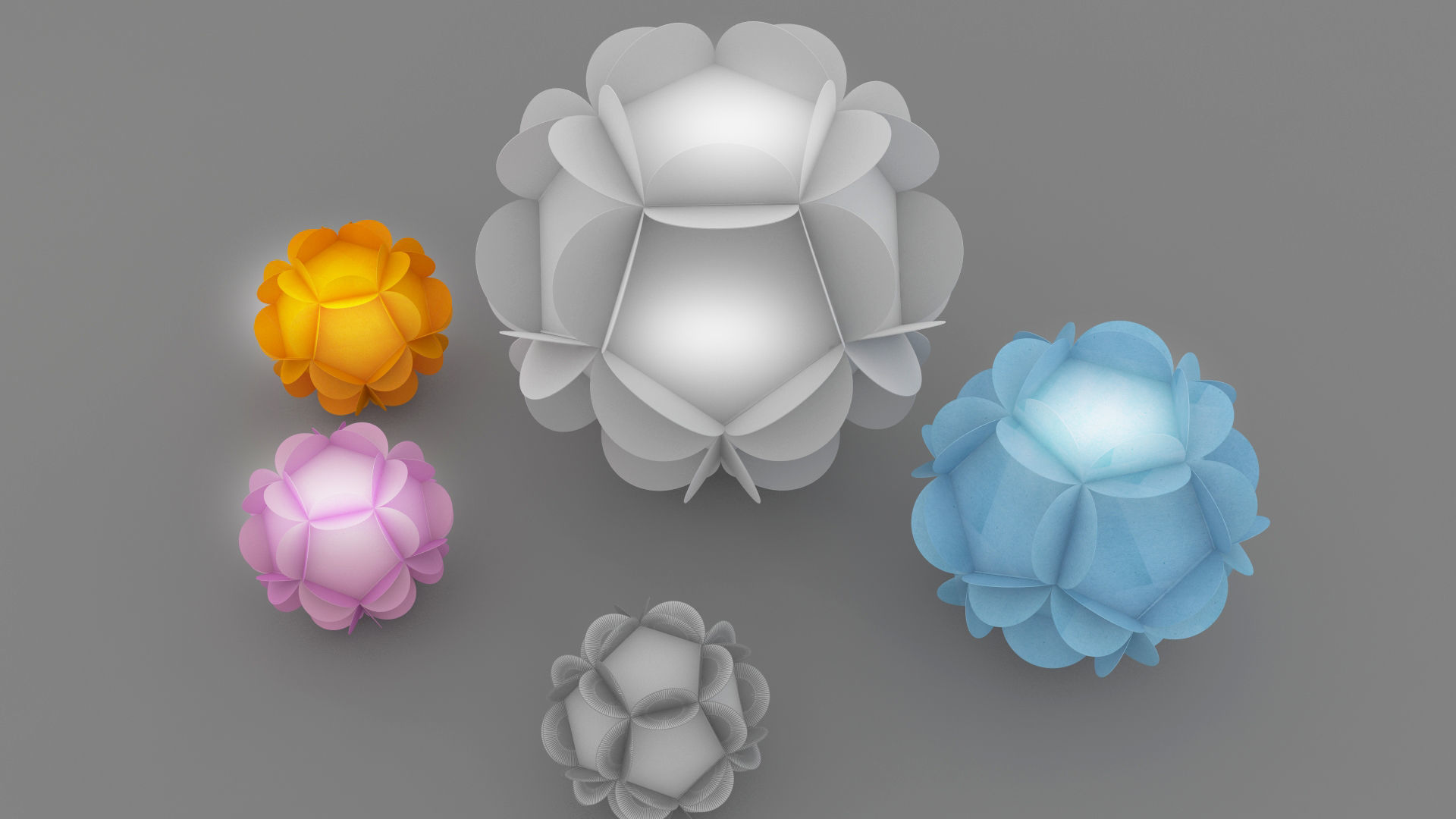 origami flower 2 3D model_1