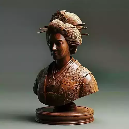 Medieval Japanese Queen Chess Piece