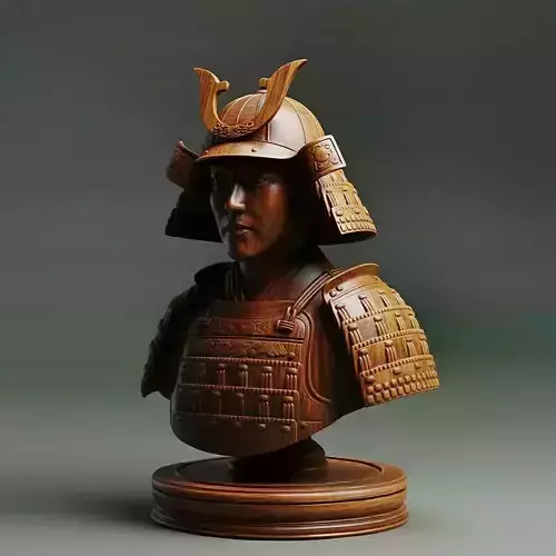 Medieval Japanese Samurai Pawn Chess Piece