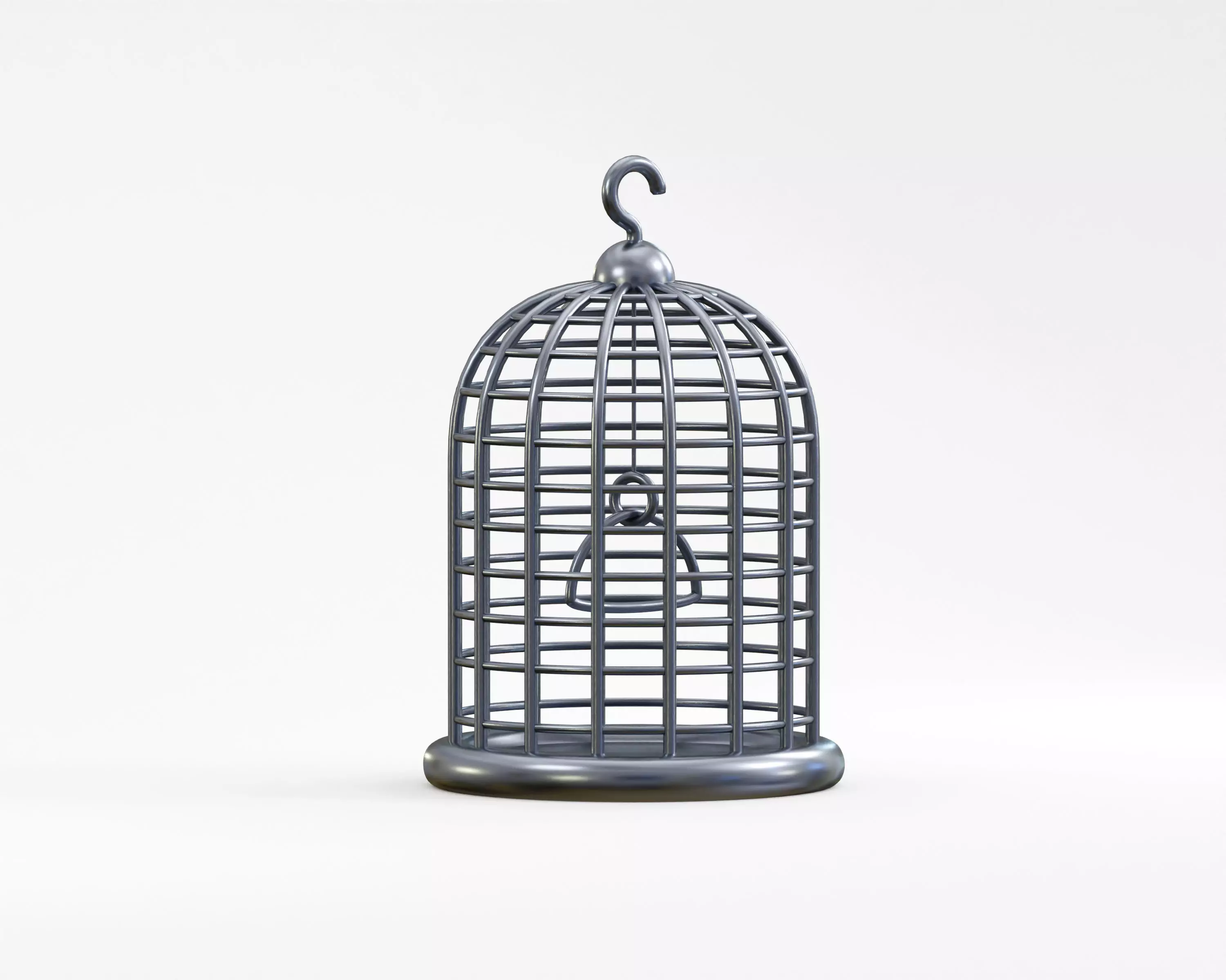 Bird Cage Low-poly 3D model