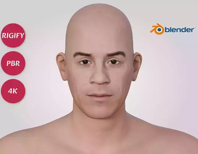 Vin Diesel - Celebrity Muscular Actor - Bald Man