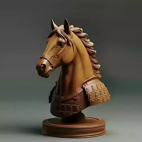 Medieval Japanese Knight Chess Piece