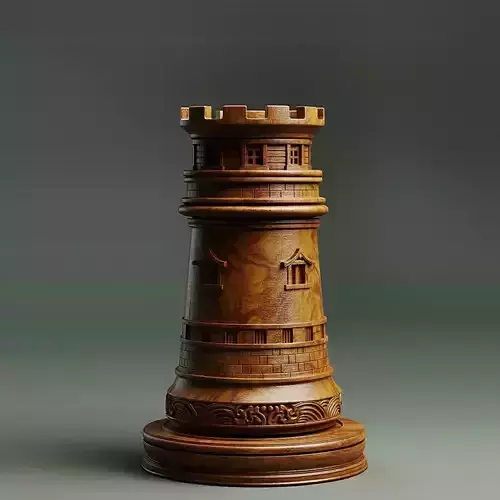 Medieval Japanese Rook Chess Piece