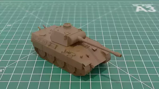 PzV Panther Tank 3D Print Model
