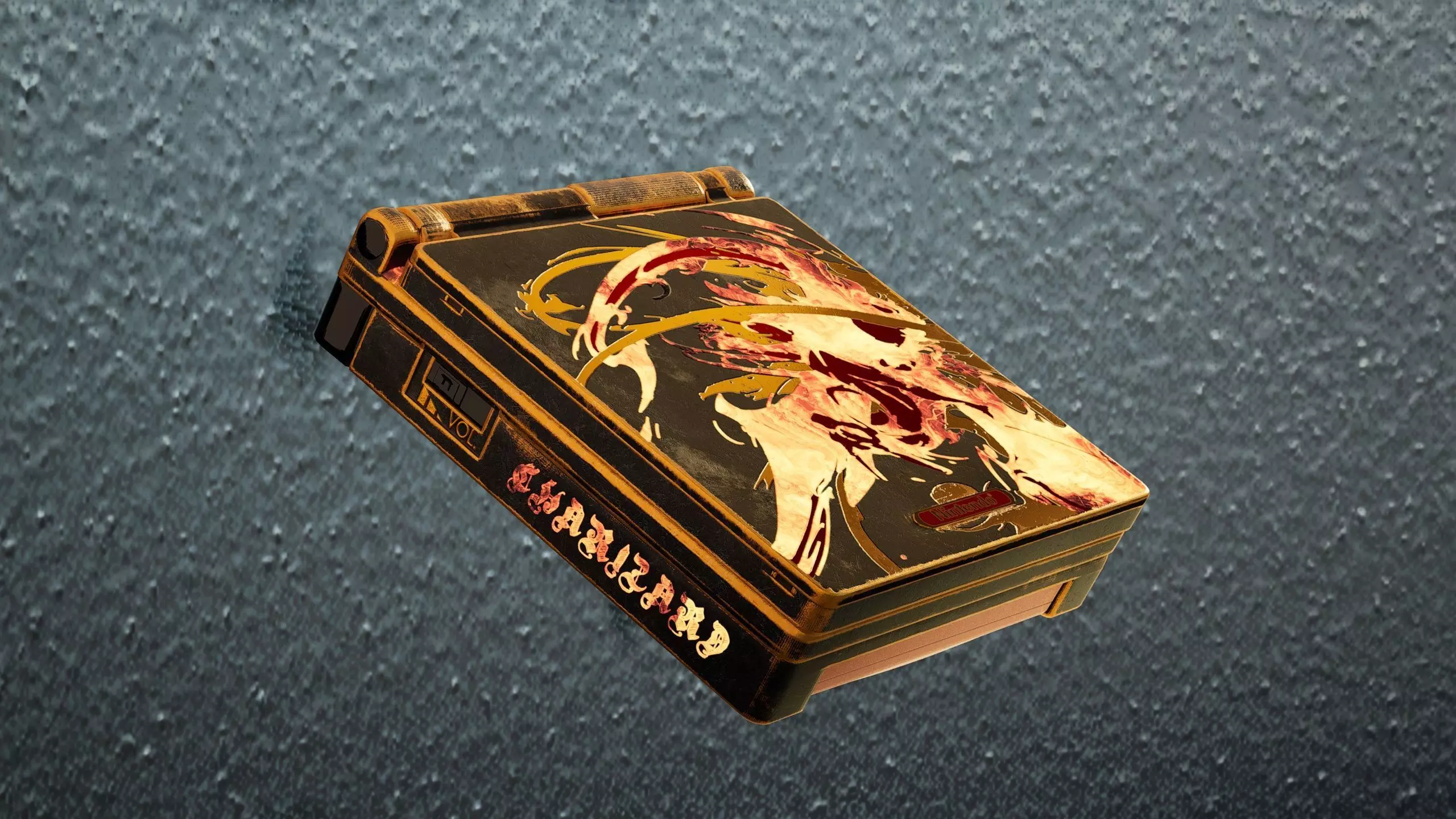 Gameboy advance Charizard theme 3D model_3