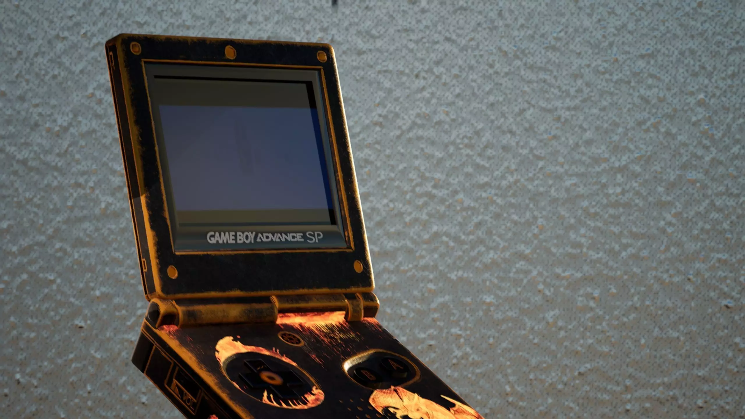 Gameboy advance Charizard theme 3D model_9