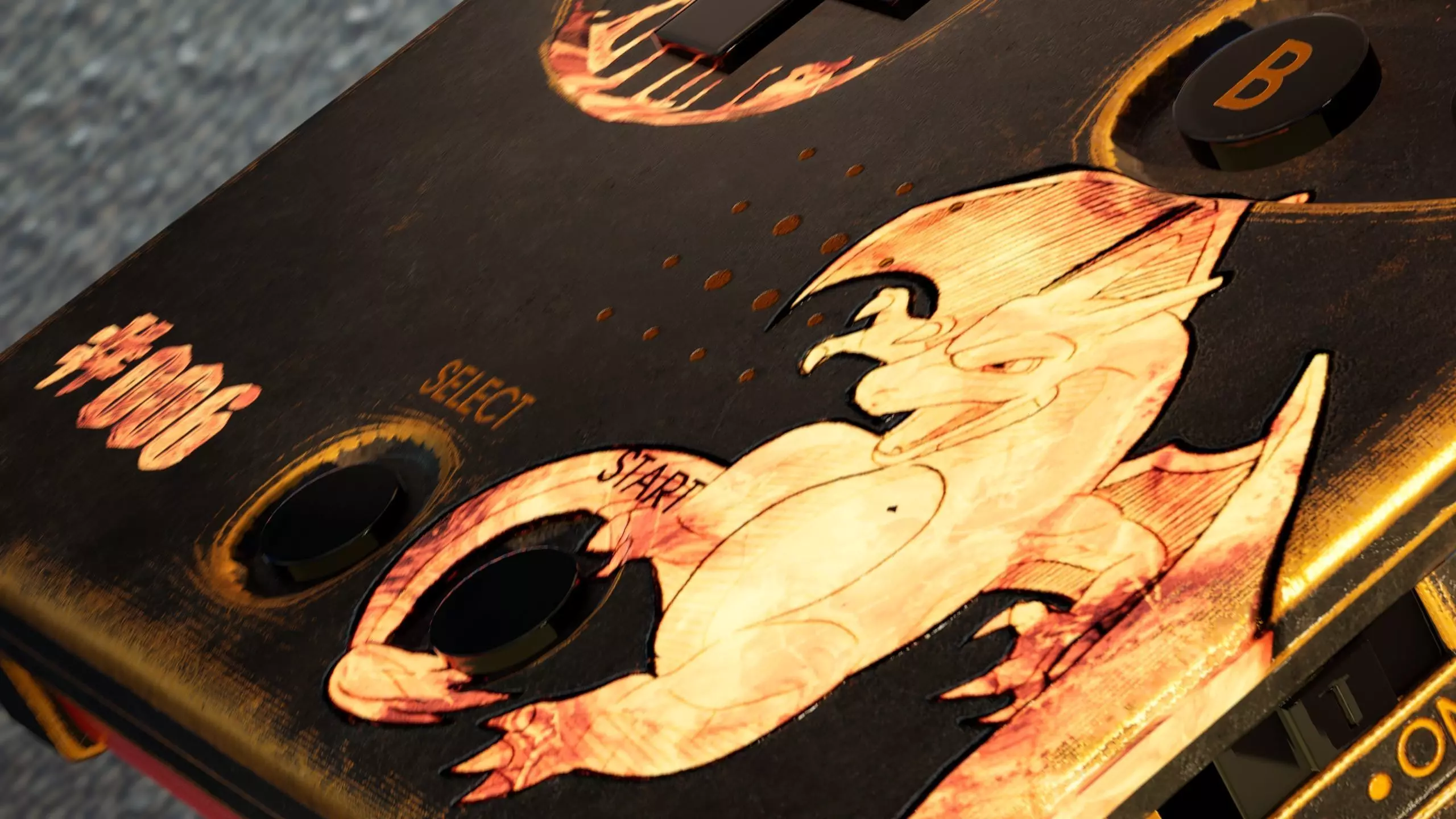 Gameboy advance Charizard theme 3D model_7