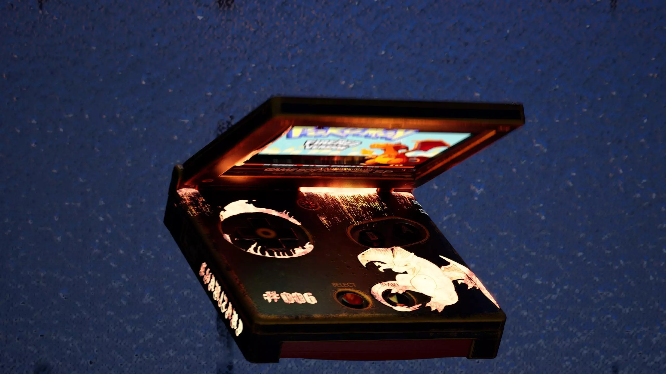 Gameboy advance Charizard theme 3D model_14