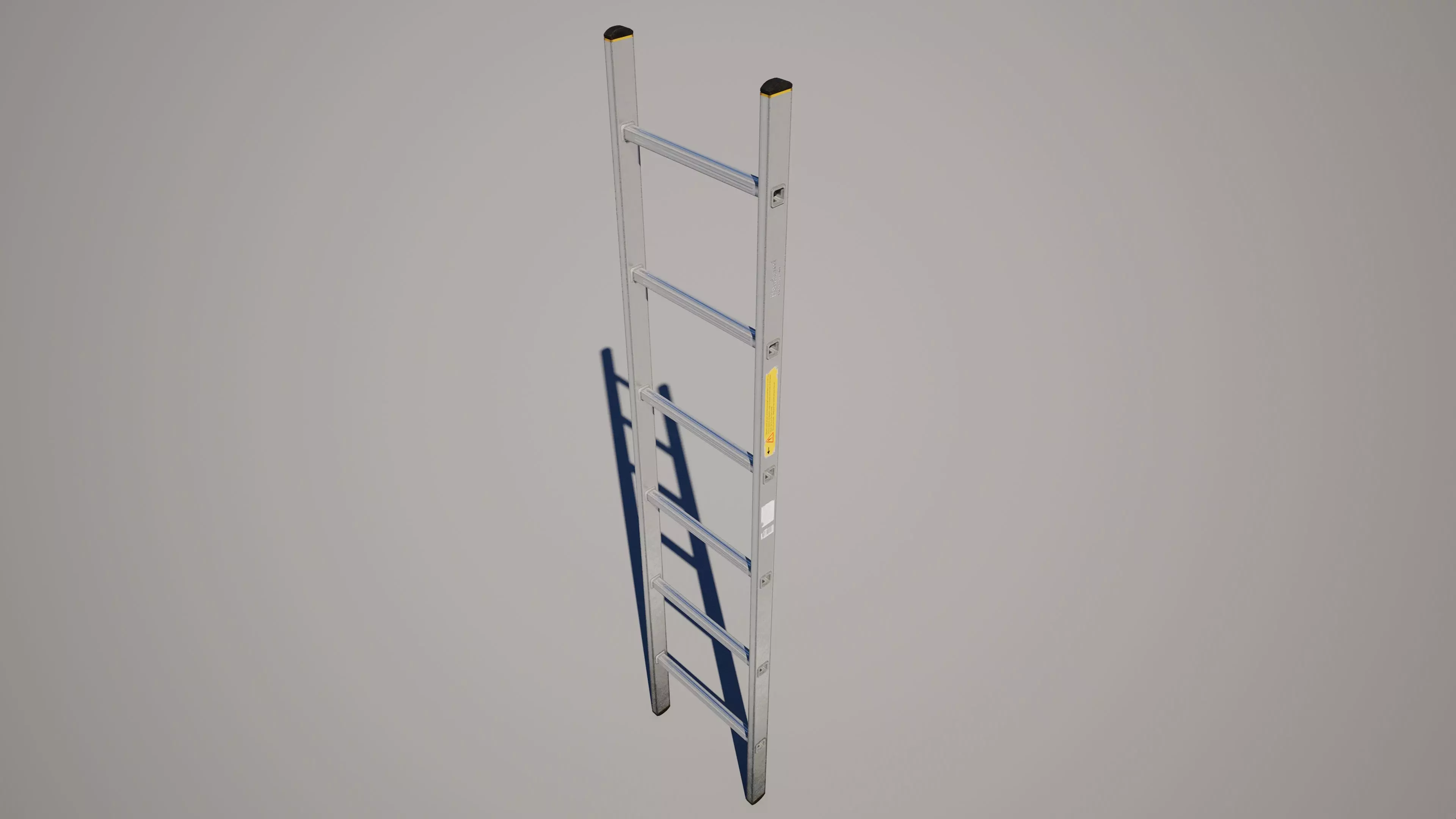 Straight Leaning Ladder Low-poly 3D model