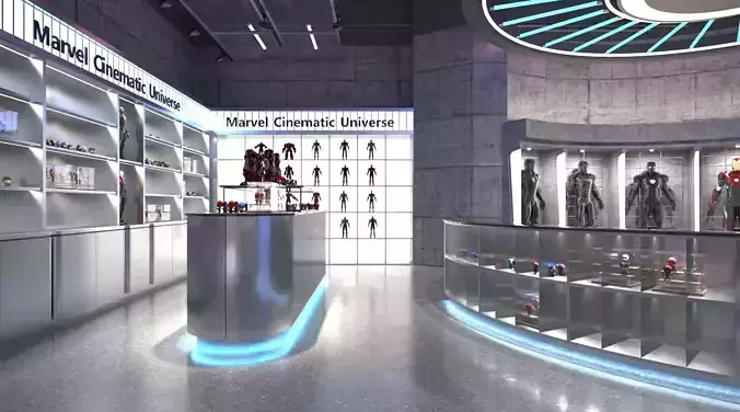 Marvel Character Model Iron Man Spider Man