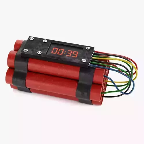 Dynamite V6 - Timed Explosive TNT Device with Detonator