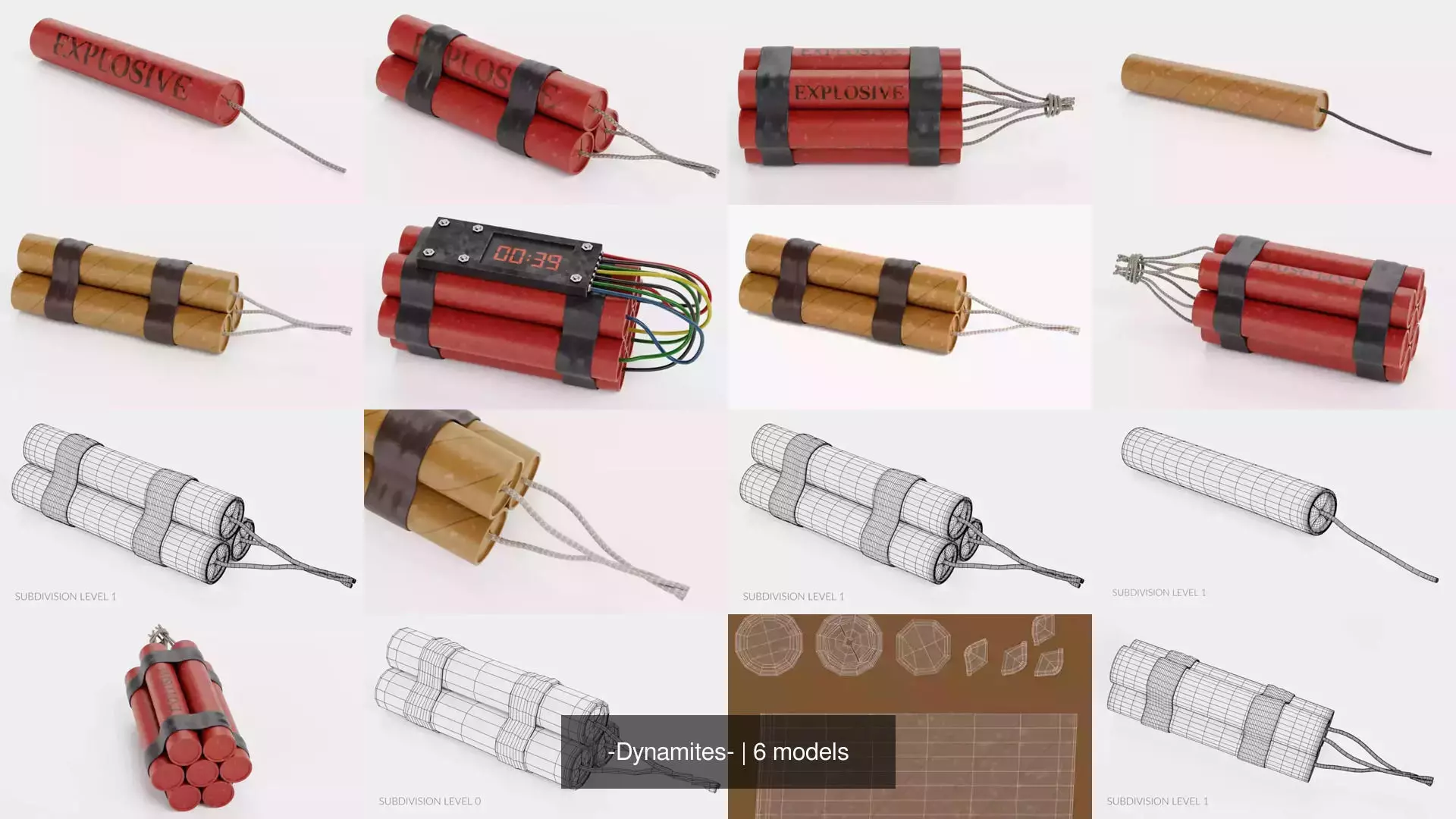 -Dynamites- 3D Model Collection_1