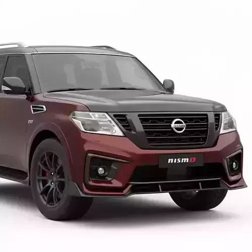 High Performance Sport Utility Vehicle Low-poly 3D model 4