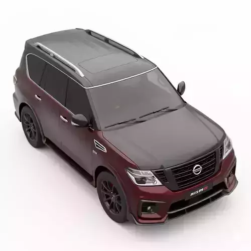 High Performance Sport Utility Vehicle Low-poly 3D model 3