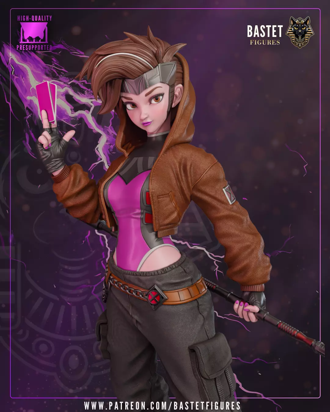 Gambit I XMen 3D print model