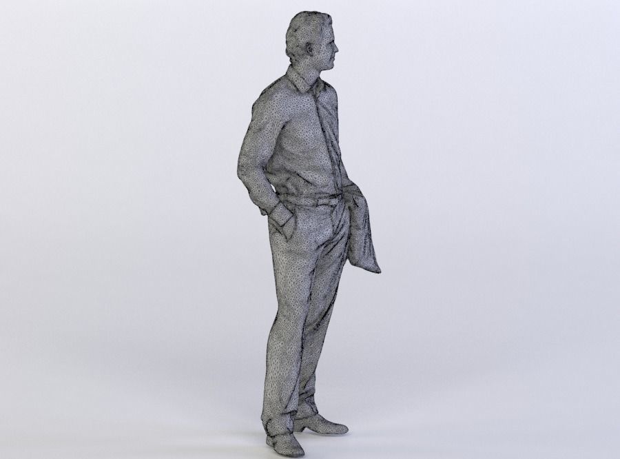 Luke 0090 Man holding suit jacket 3D model_7