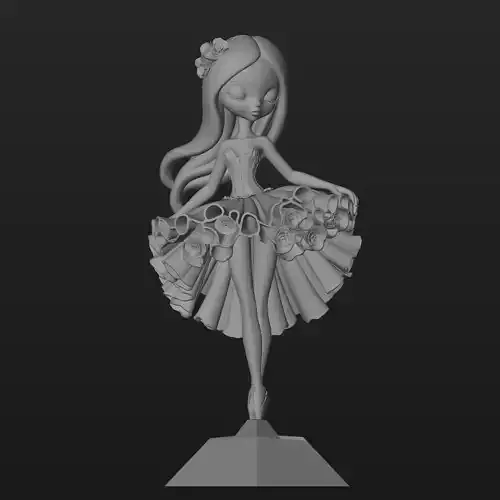 Ballerina girl figure