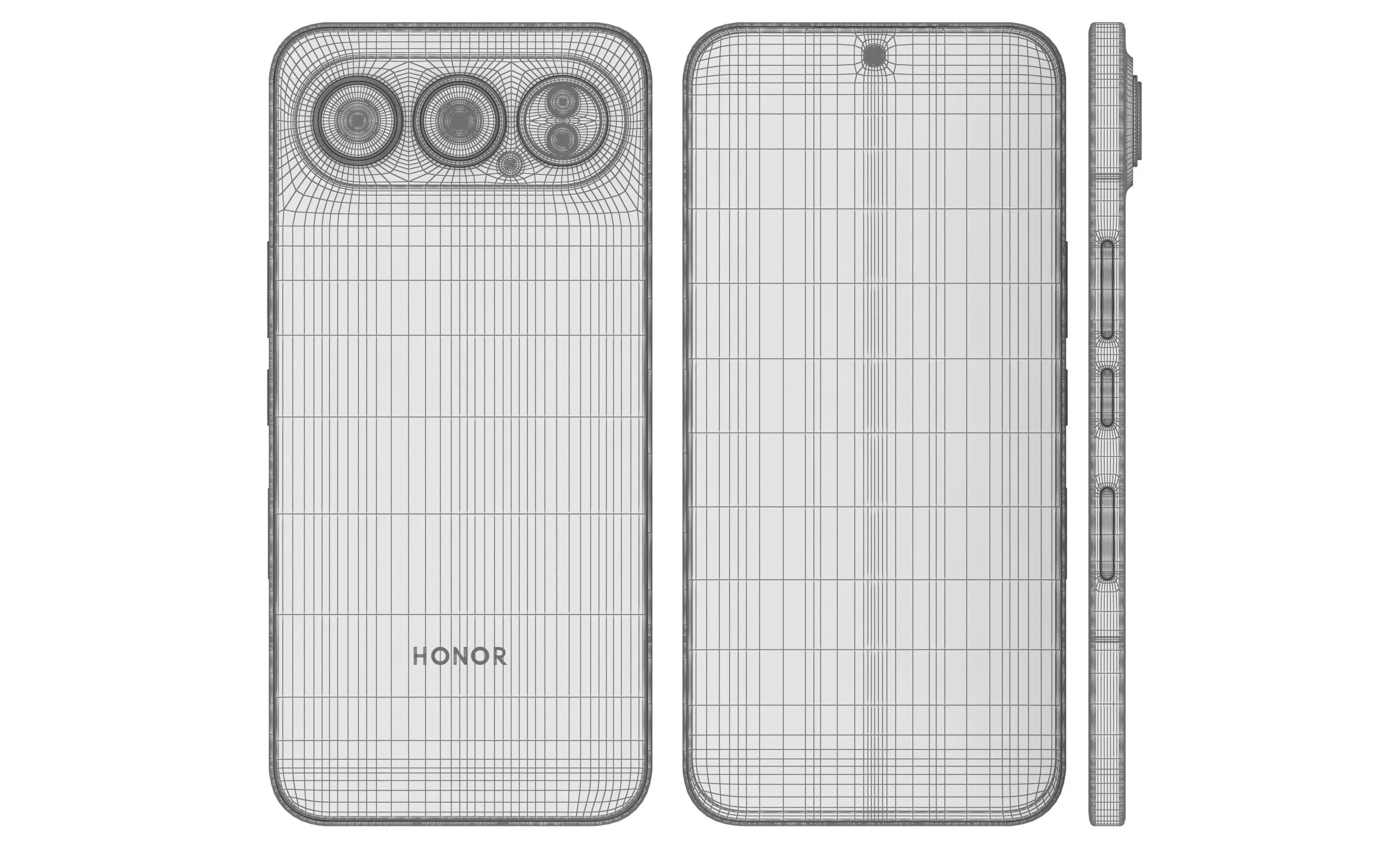 Honor 500 Pro All Colors 3D model_15