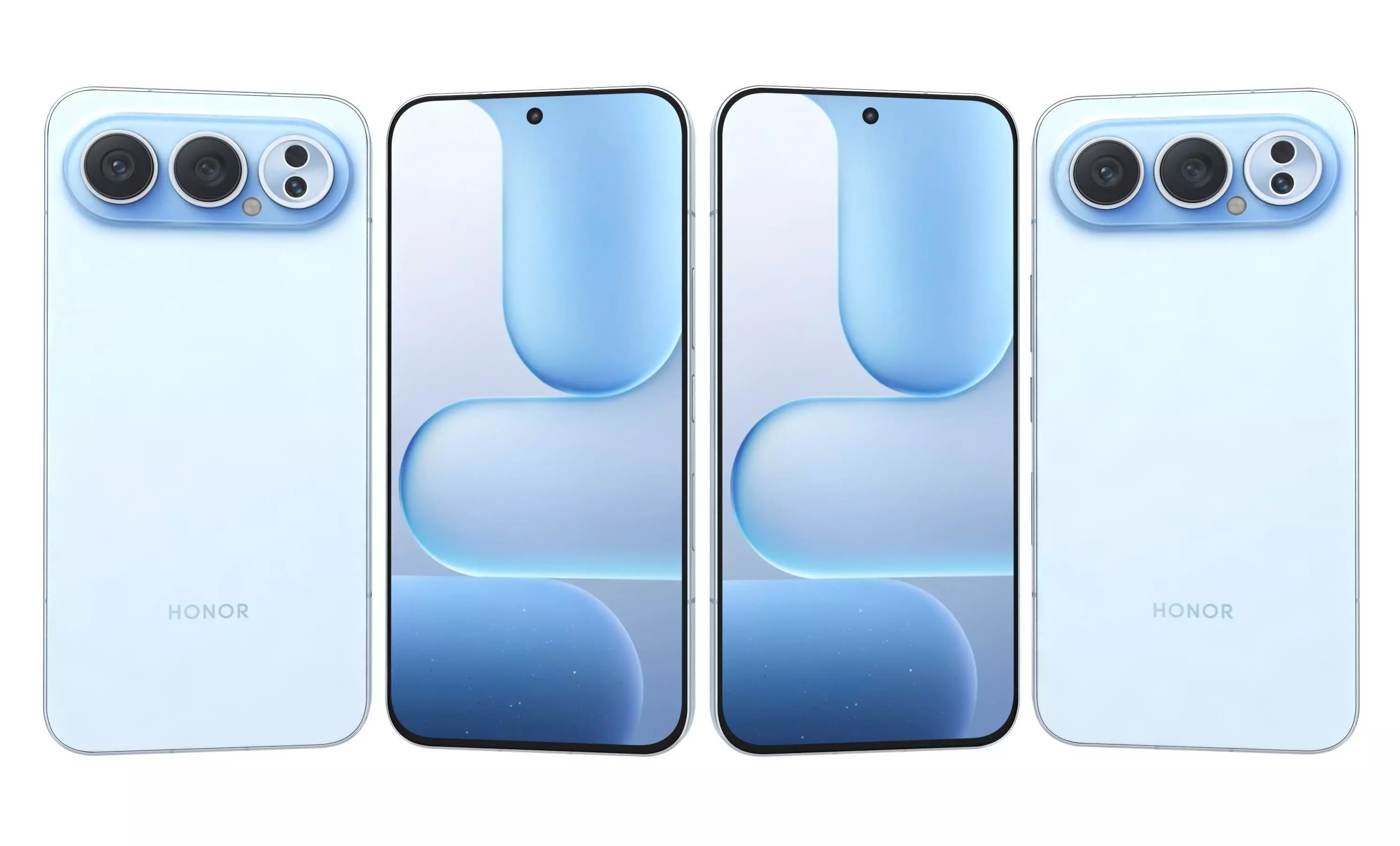 Honor 500 Pro All Colors 3D model_1