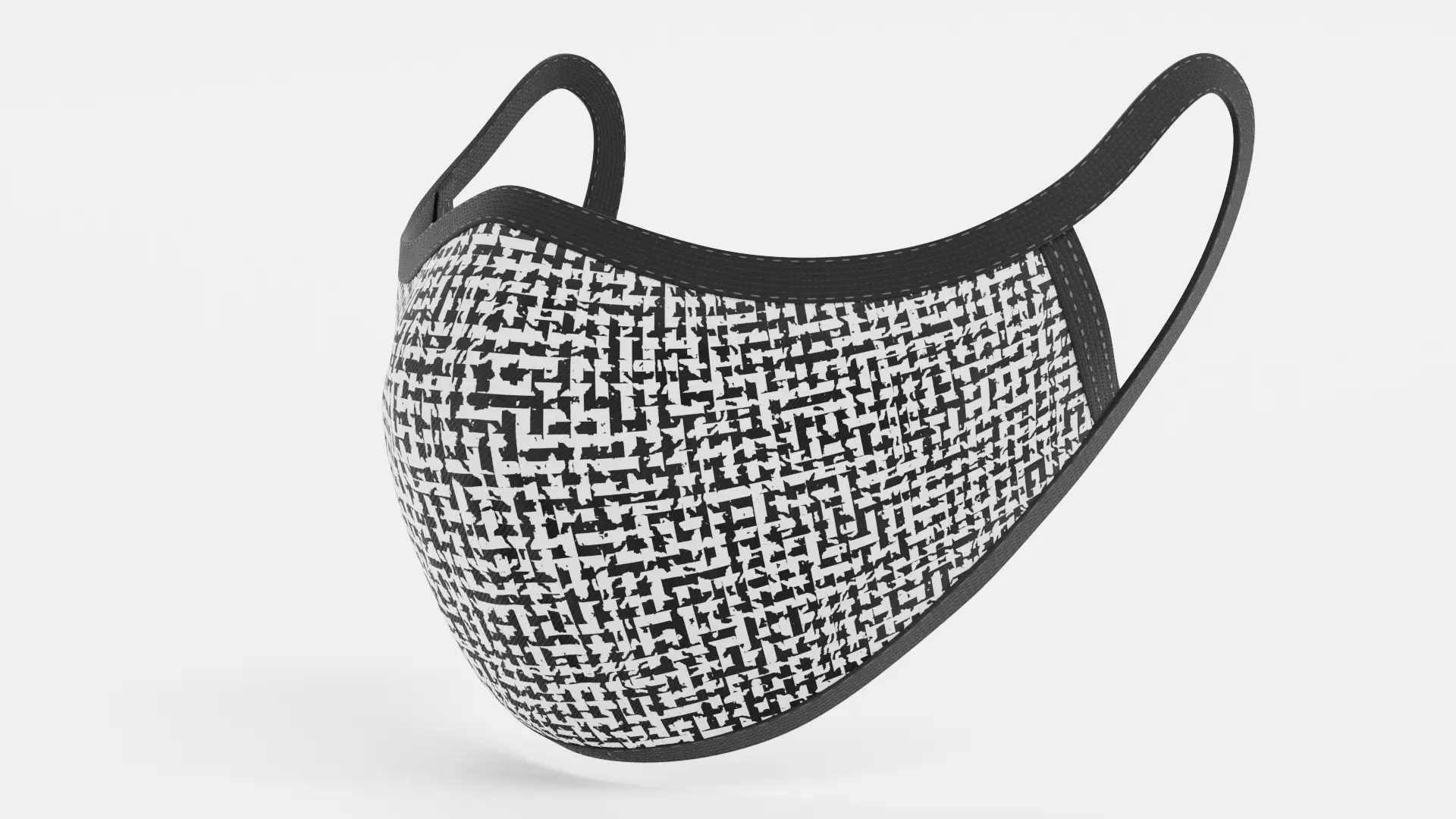 Face Mask V2 - Protective Fabric Medical Respirator 3D model