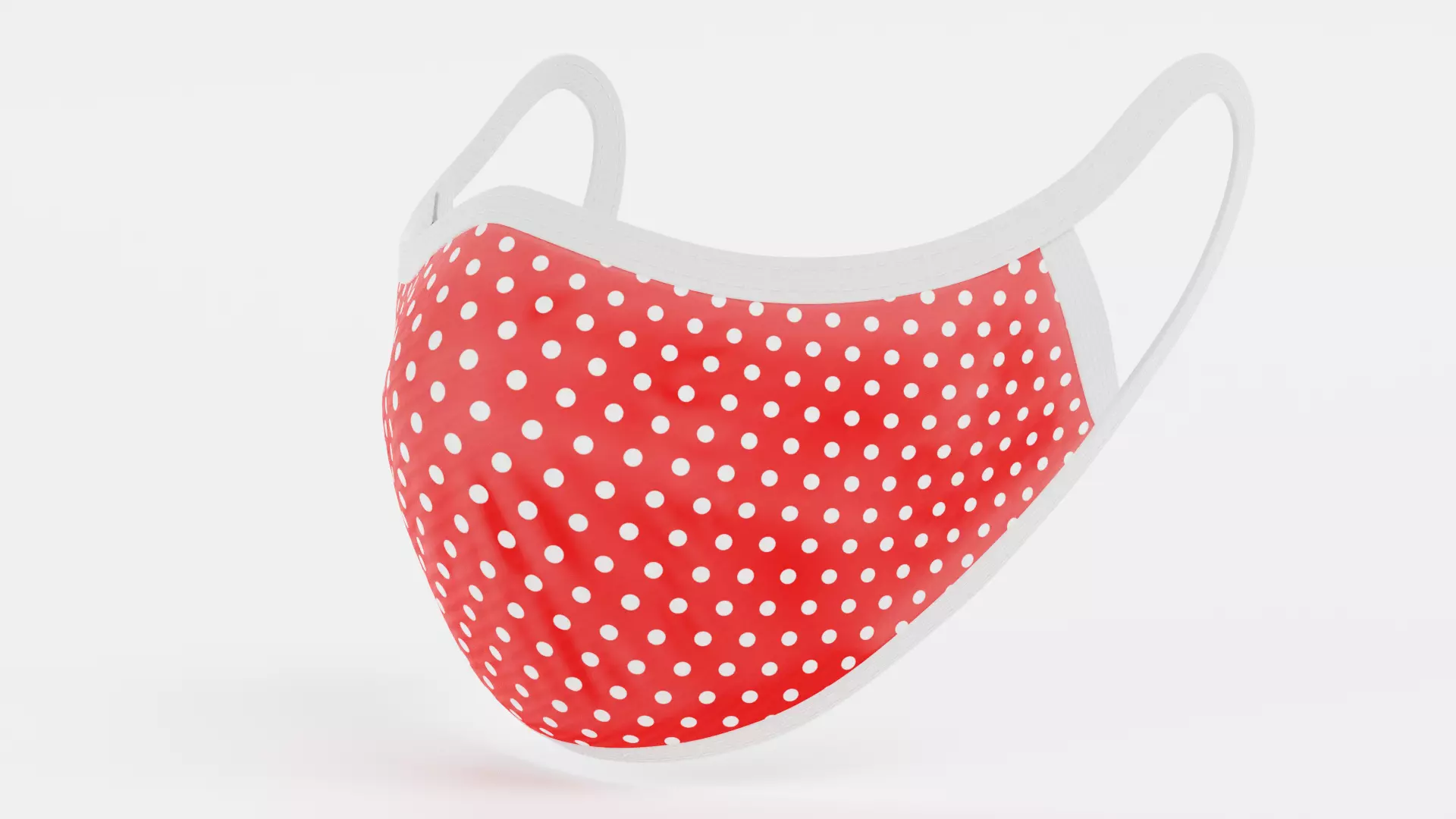 Face Mask V4 - Protective Fabric Medical Respirator 3D model
