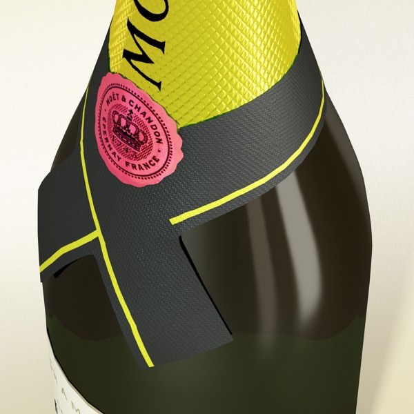 Champagne Moet Chandon Bottle 3D model_6