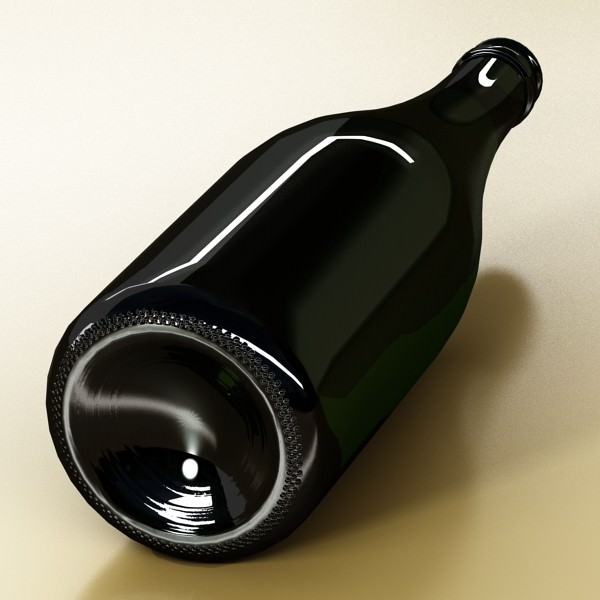 Champagne Moet Chandon Bottle 3D model_8