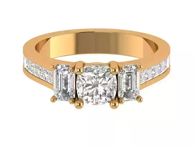 Cushion Engagement Ring