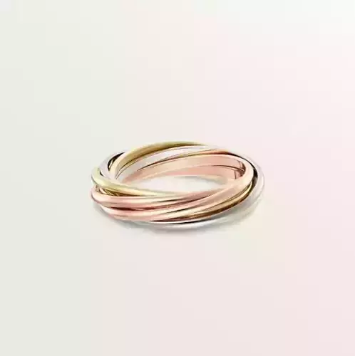 Cartie Trinity ring seven rows