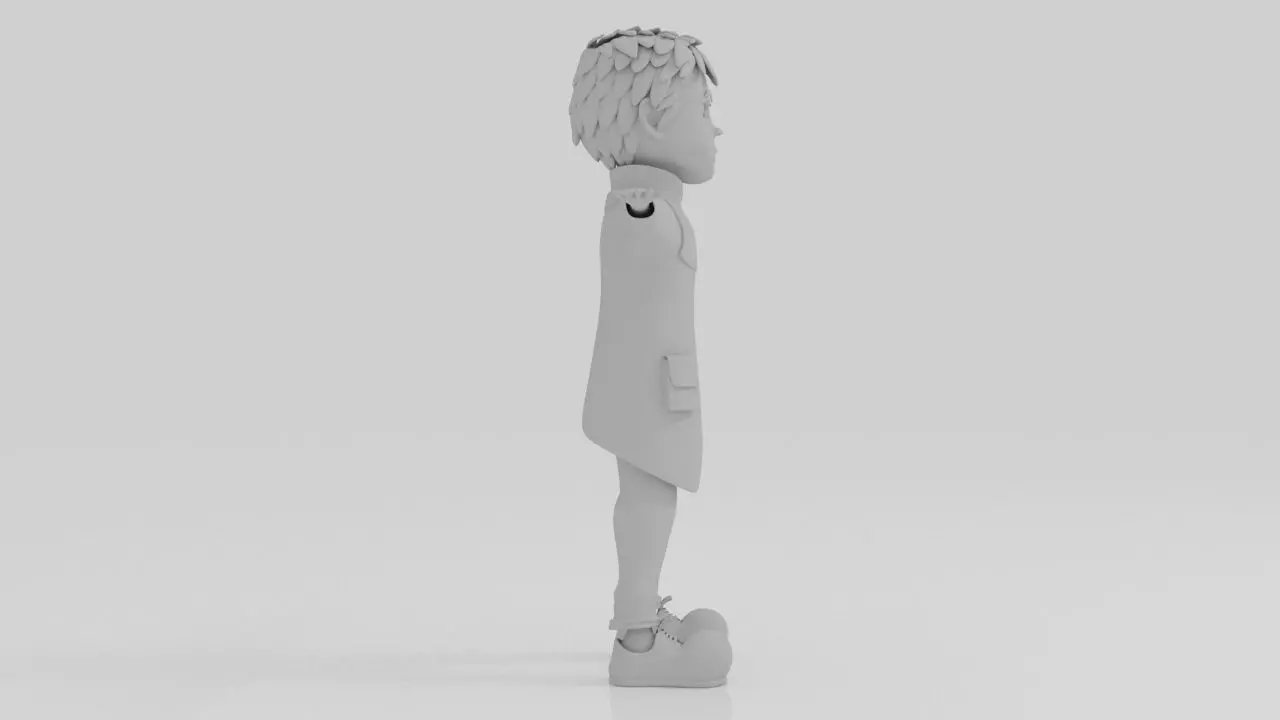 Character Dipo Rigged  Low-poly 3D model_8