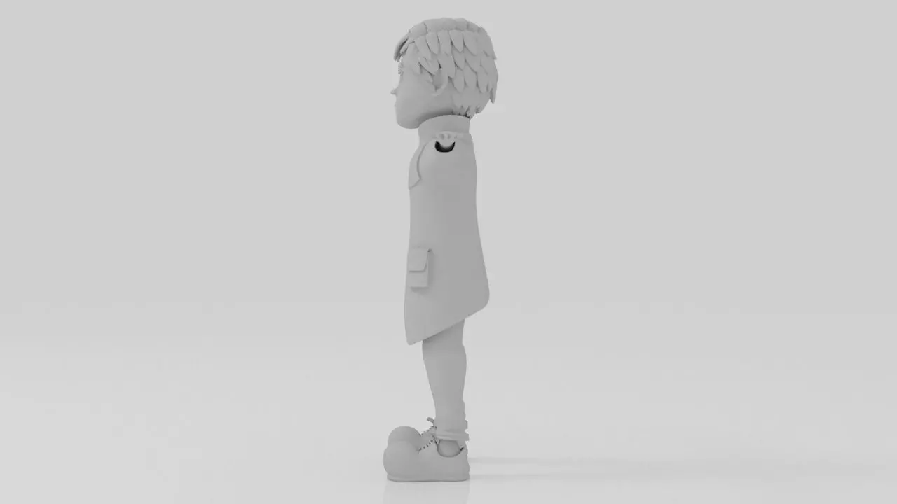 Character Dipo Rigged  Low-poly 3D model_6