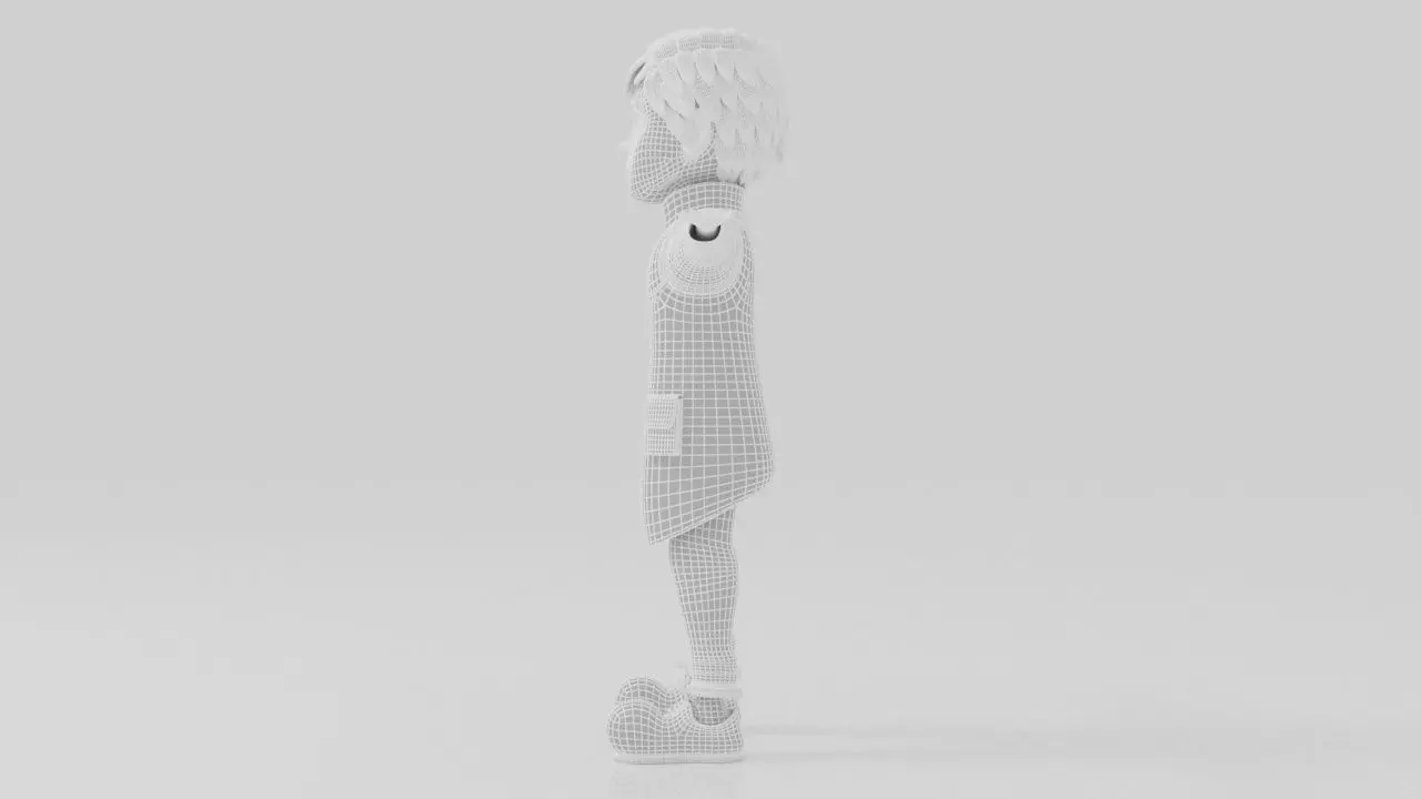 Character Dipo Rigged  Low-poly 3D model_10