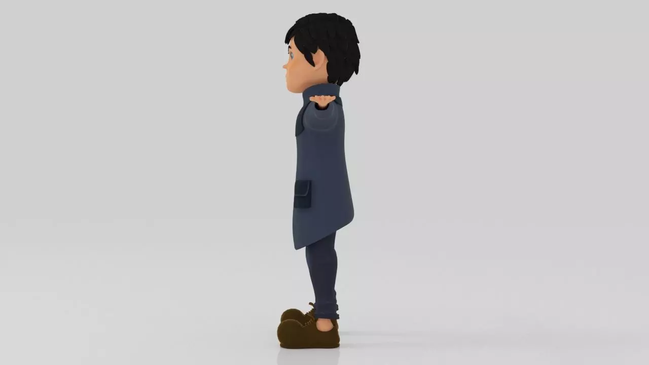 Character Dipo Rigged  Low-poly 3D model_2