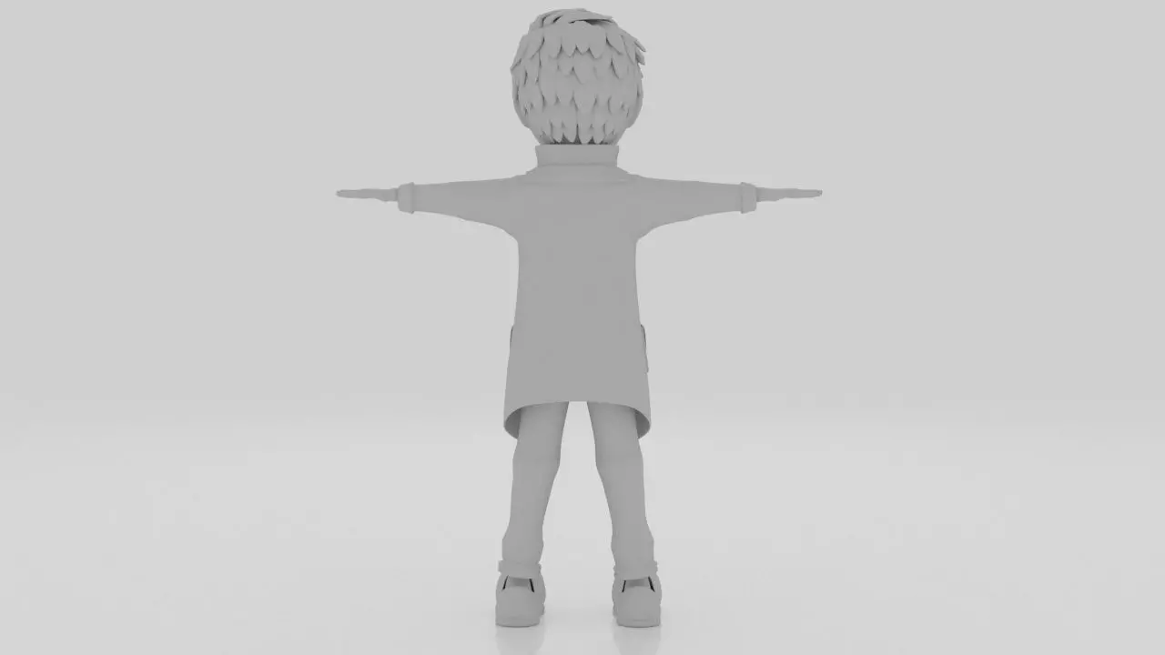 Character Dipo Rigged  Low-poly 3D model_7