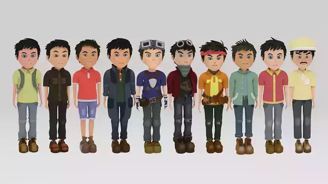 Character Pack Rigged 06