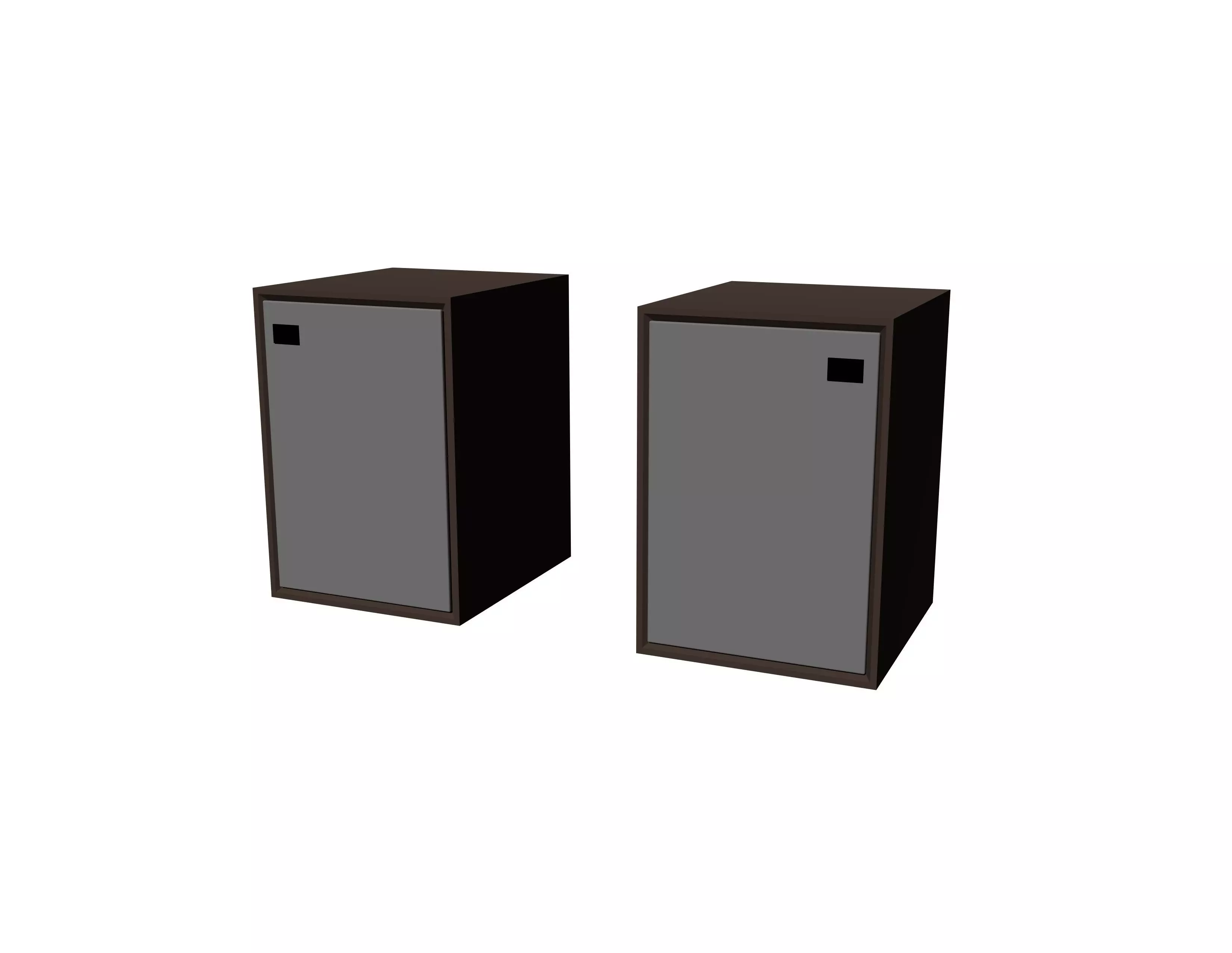 Wharfedale Denton 85th Anniversary Bookshelf Speakers 3D model_13