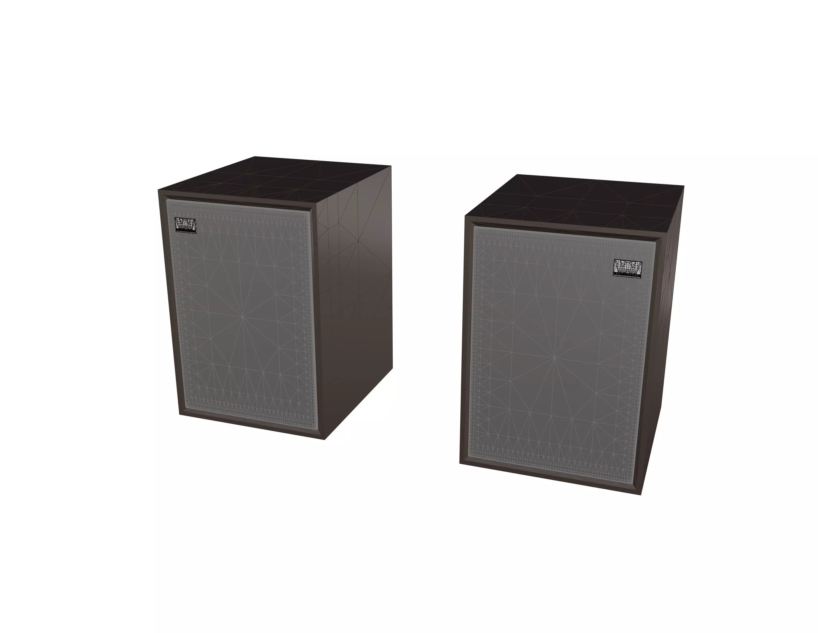 Wharfedale Denton 85th Anniversary Bookshelf Speakers 3D model_12