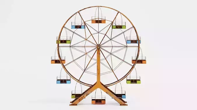 -Ferris Wheel- Colorful-