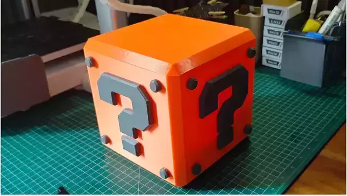 Mario Question Block Tissue Box