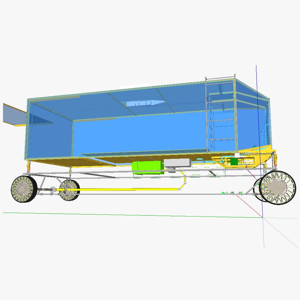 AT minivan compressed air motor version 3D model_1