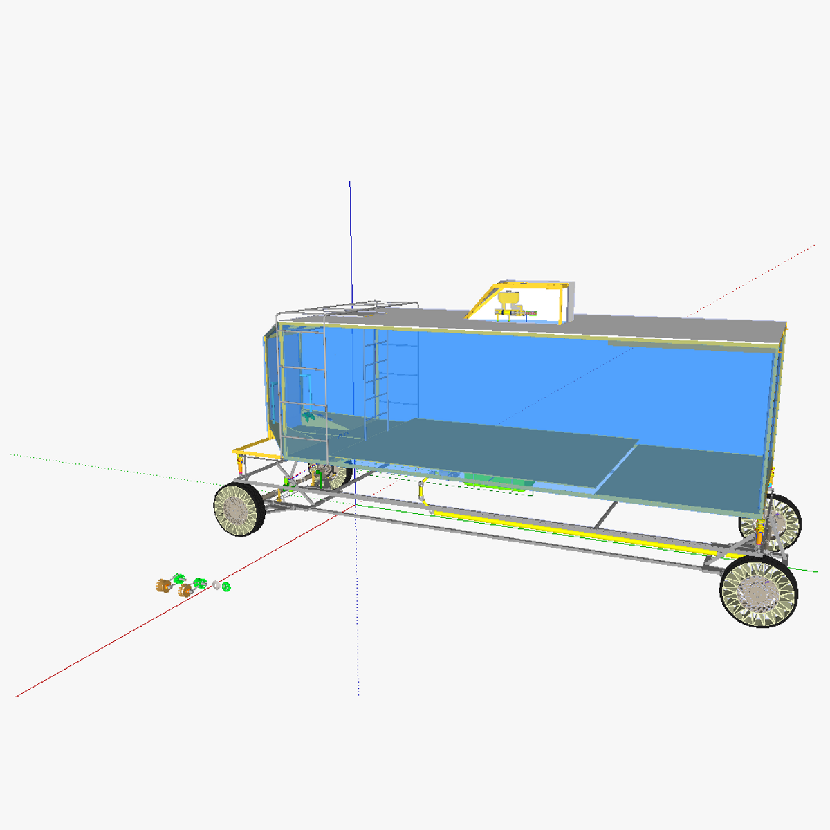 AT minivan compressed air motor version 3D model_3